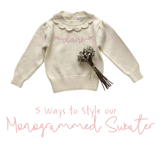 Five Ways to Style our Monogram Sweater