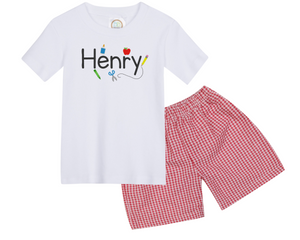 Schoolboy Shirt + Shorts Set