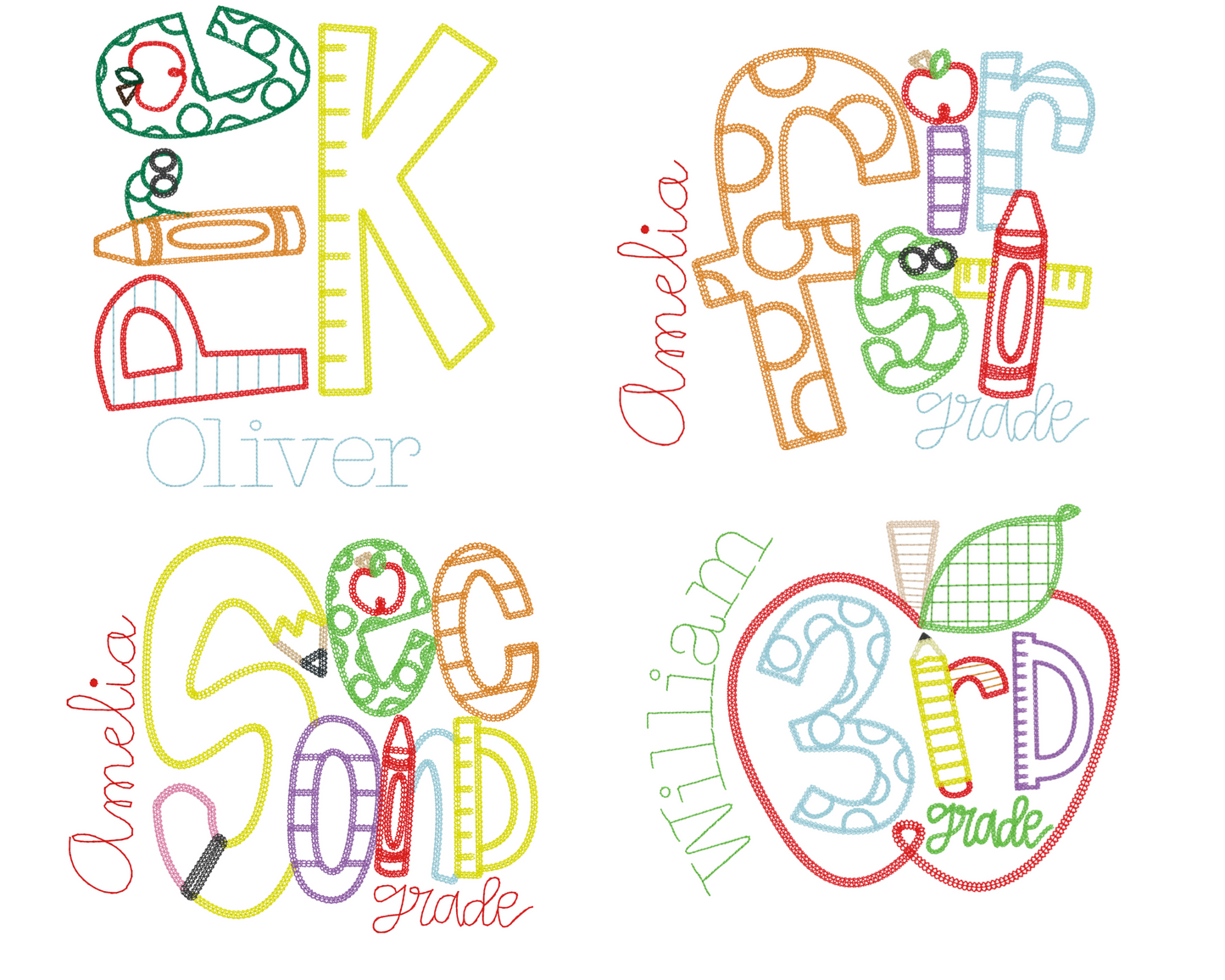 Personalized Back to School Grade Tee