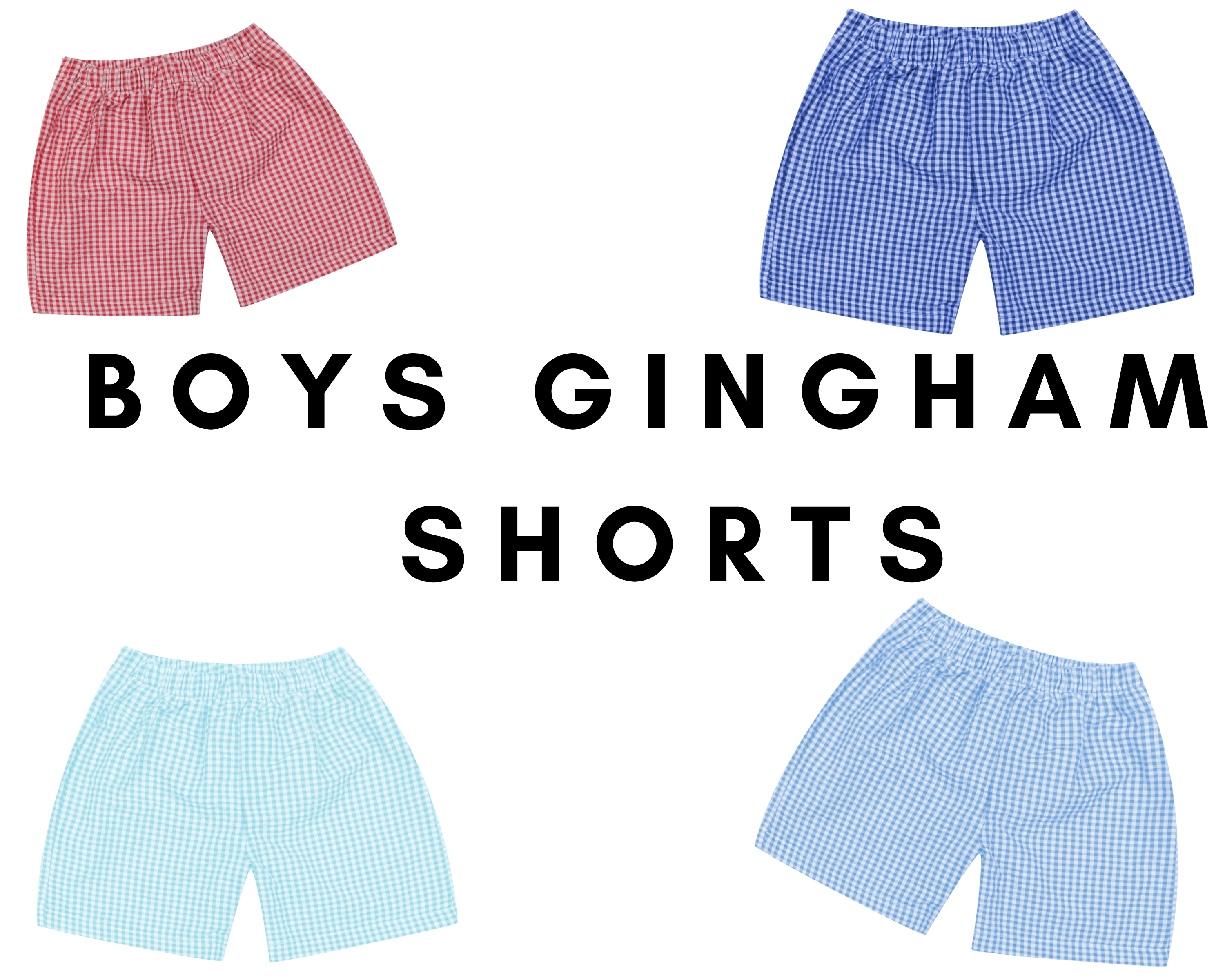 Boys Gingham Shorts