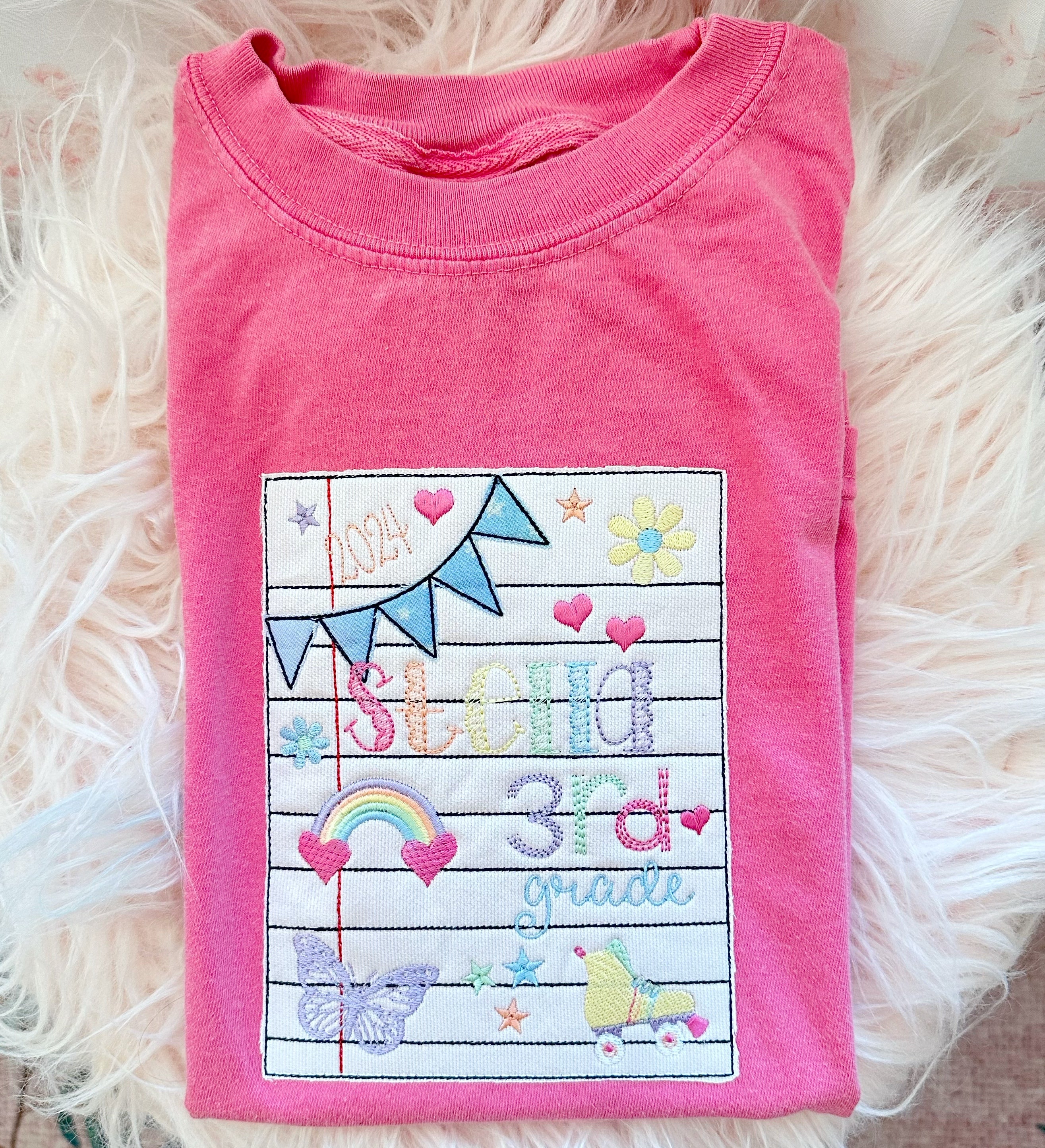 Girls Notebook Doodle Tee