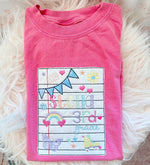 Load image into Gallery viewer, Girls Notebook Doodle Tee
