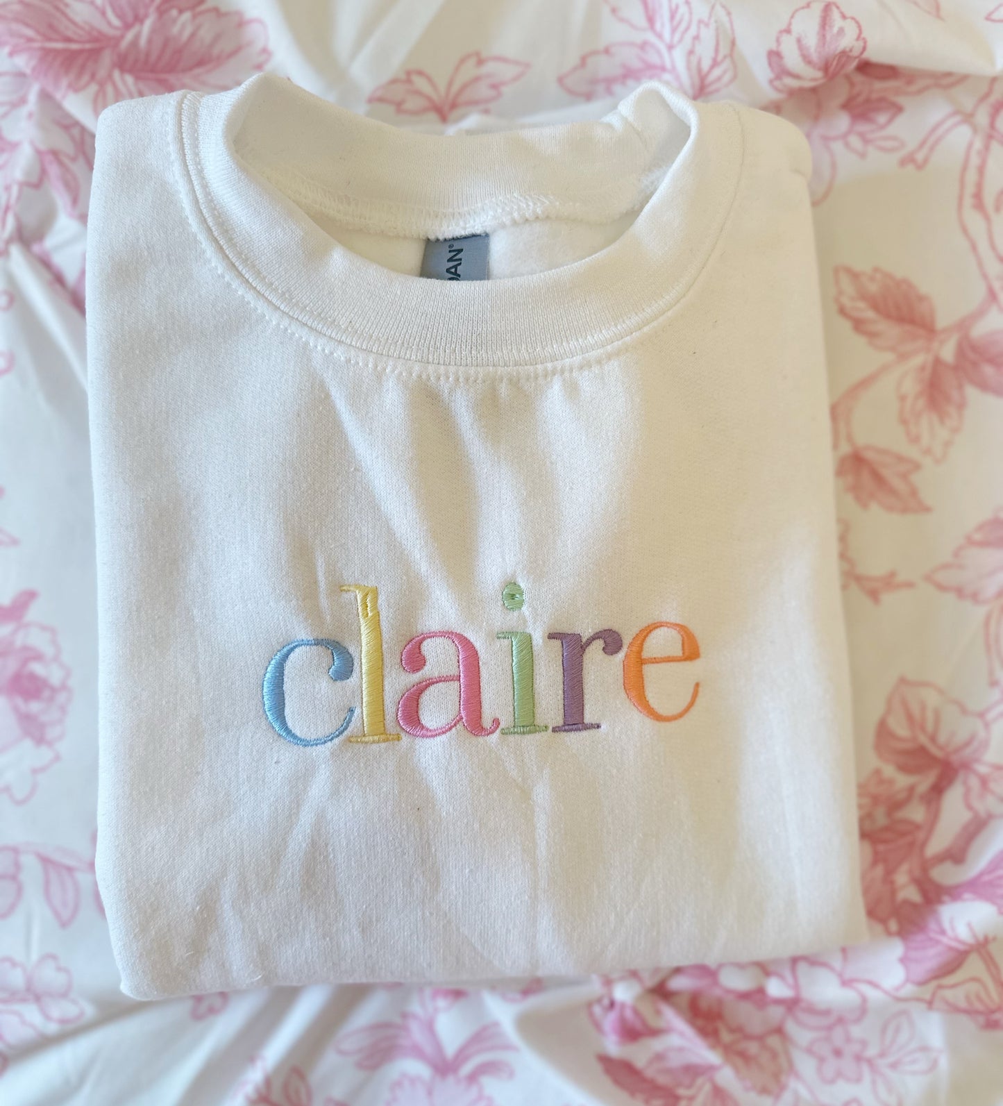 Rainbow Typewriter Font Sweatshirt