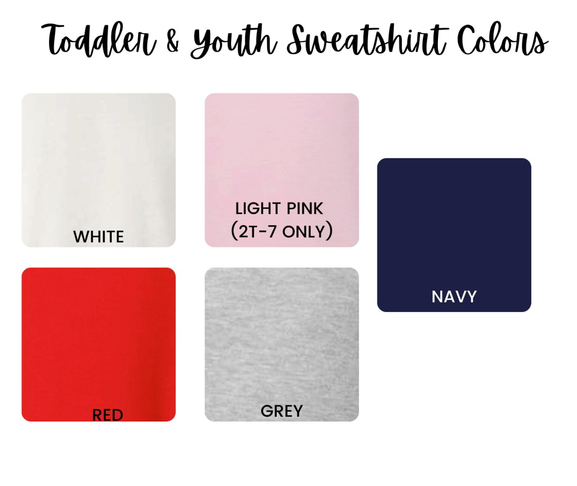 Applique Hearts Name Sweatshirt