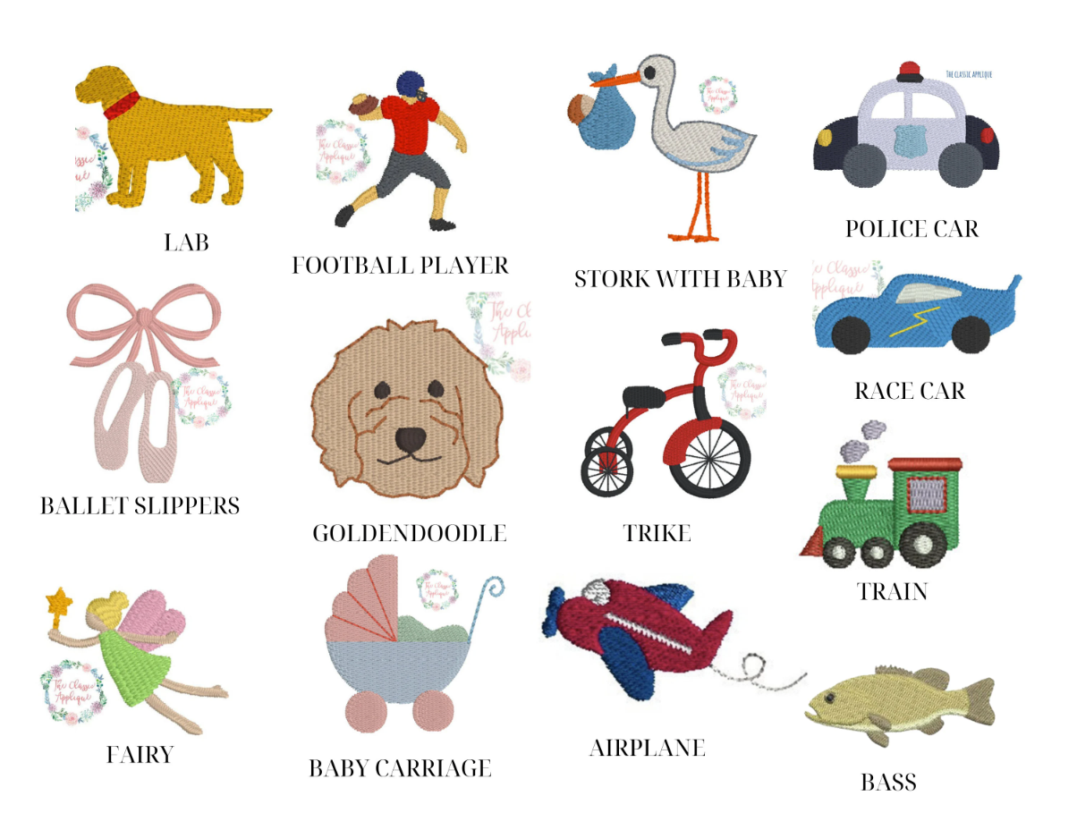 Children's Embroidered Hats