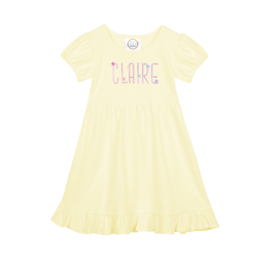 Girls Multicolored Star Dress