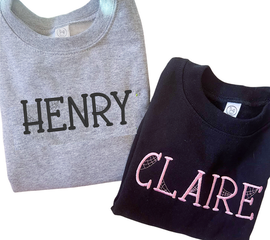 Spooky Spider Web Sweatshirt