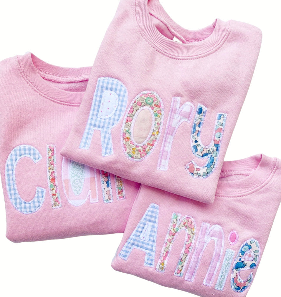 Applique Name Sweatshirt