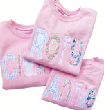 Load image into Gallery viewer, Applique Name Sweatshirt
