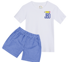 Load image into Gallery viewer, Boys Back to School Shirt + Shorts Set
