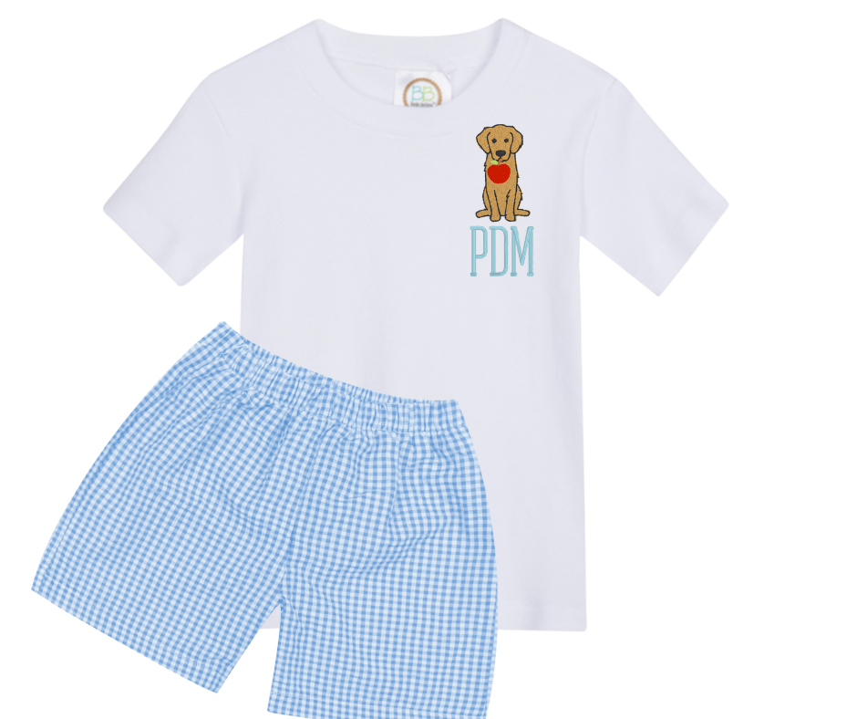 Boys Back to School Shirt + Shorts Set