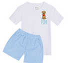 Load image into Gallery viewer, Boys Back to School Shirt + Shorts Set
