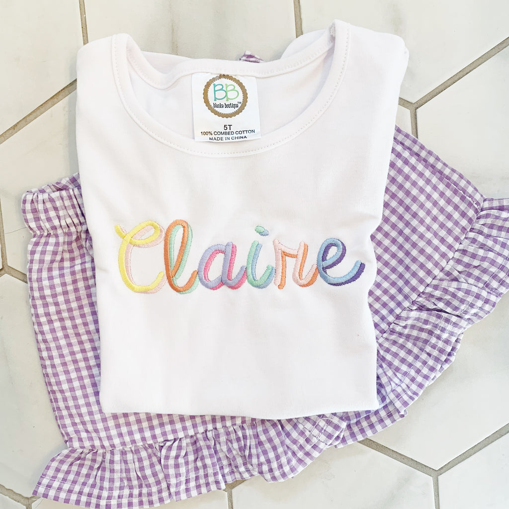 Women's Monogram Shirt – Caroline Claire Monograms LLC