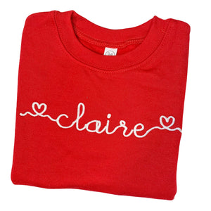 Heart Name Sweatshirt