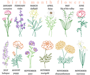 Birth Month Flower Shirt