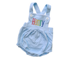 Load image into Gallery viewer, Boys Light Blue Knit Sunsuit
