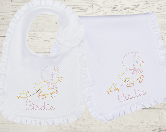 Baby Girls Duck Layette Set