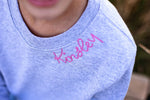 Load image into Gallery viewer, Toddler &amp; Kids Embroidered Collar Sweatshirt
