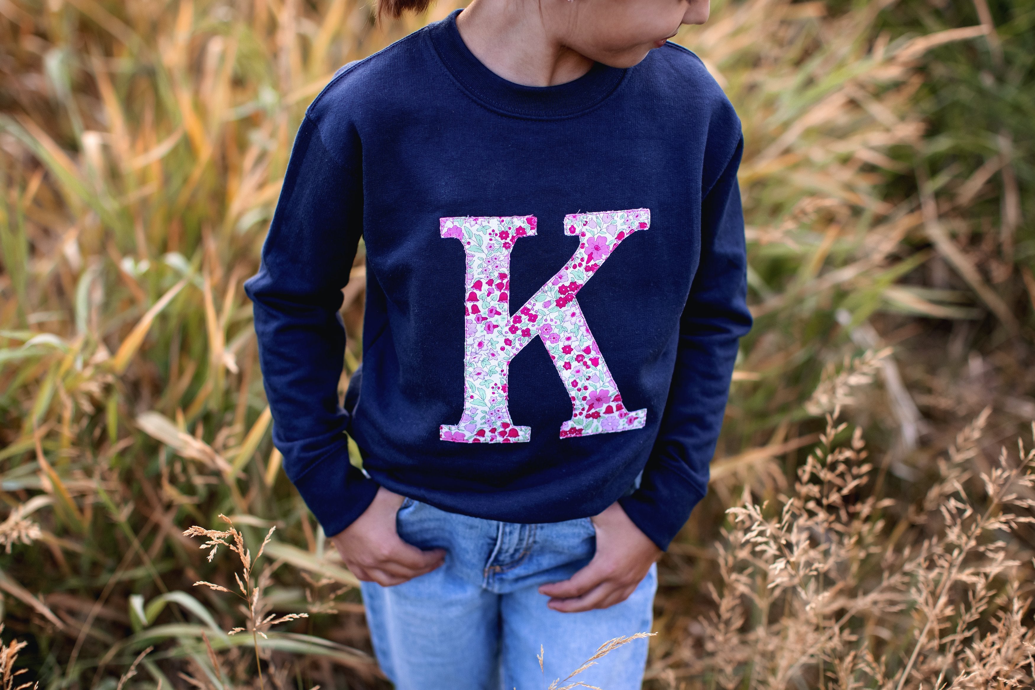 Girls Initial Sweatshirt