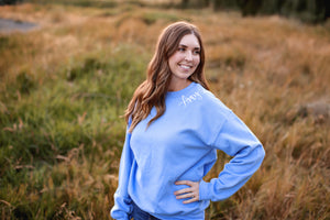 Women's Monogrammed Collar Sweatshirt