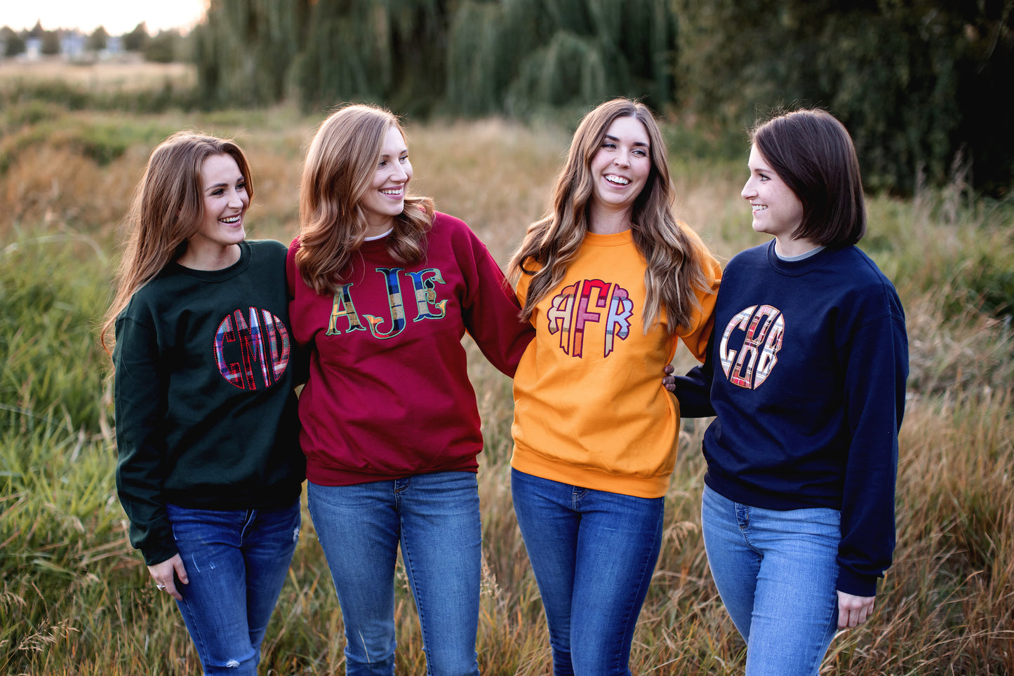 Women's Plaid Monogram Sweatshirt