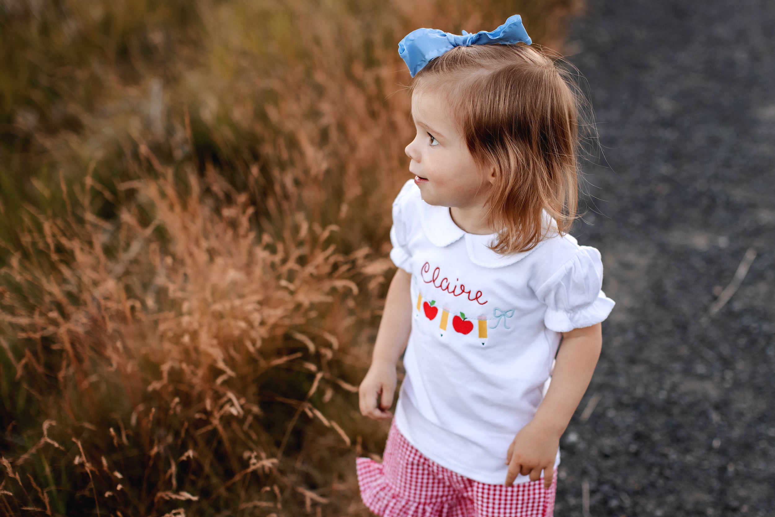 Girls Peter Pan Collar Back to School Shirt