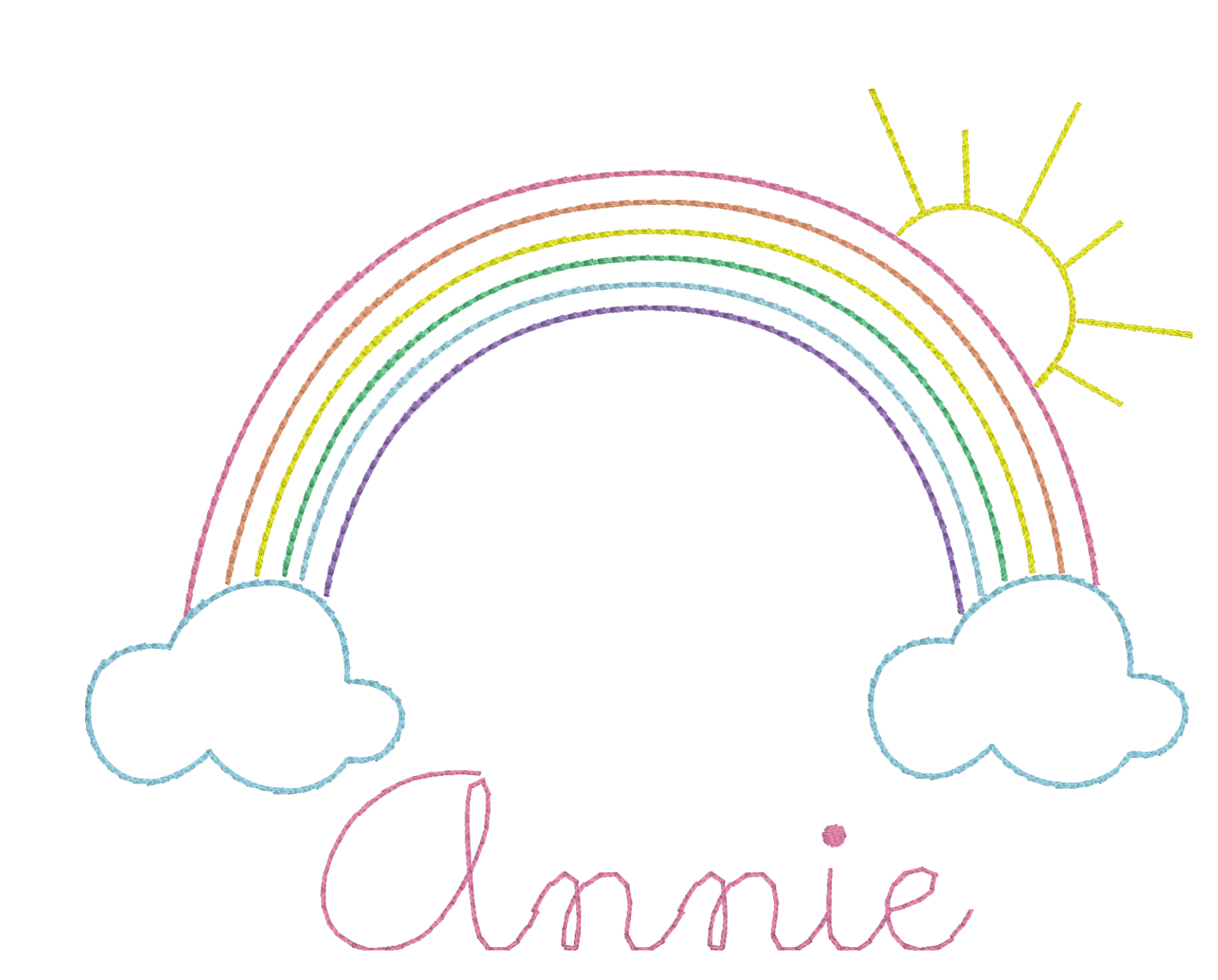 Rainbow Name Frame