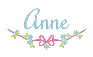 Daisy Bows Name Frame