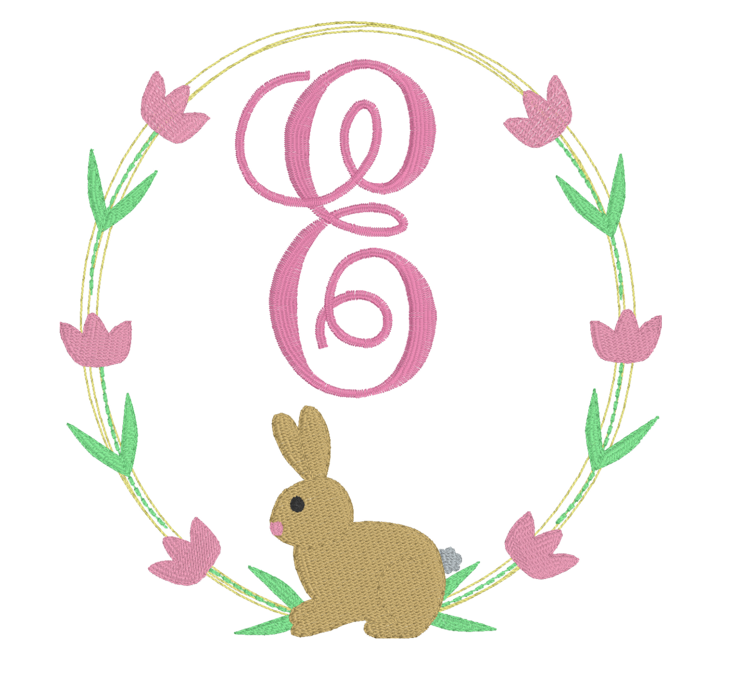 Bunny Monogram Frame