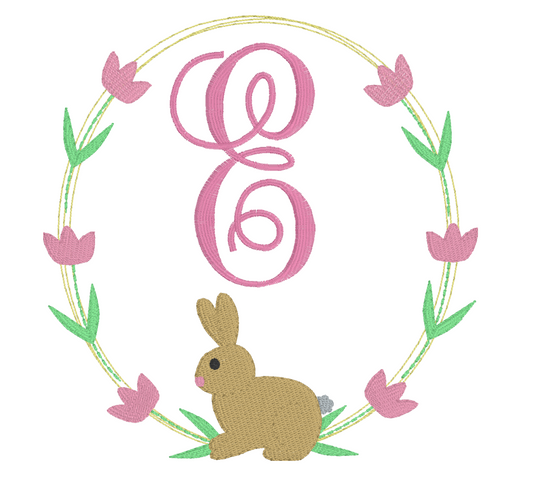 Bunny Monogram Frame