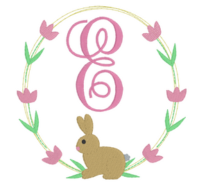 Bunny Monogram Frame