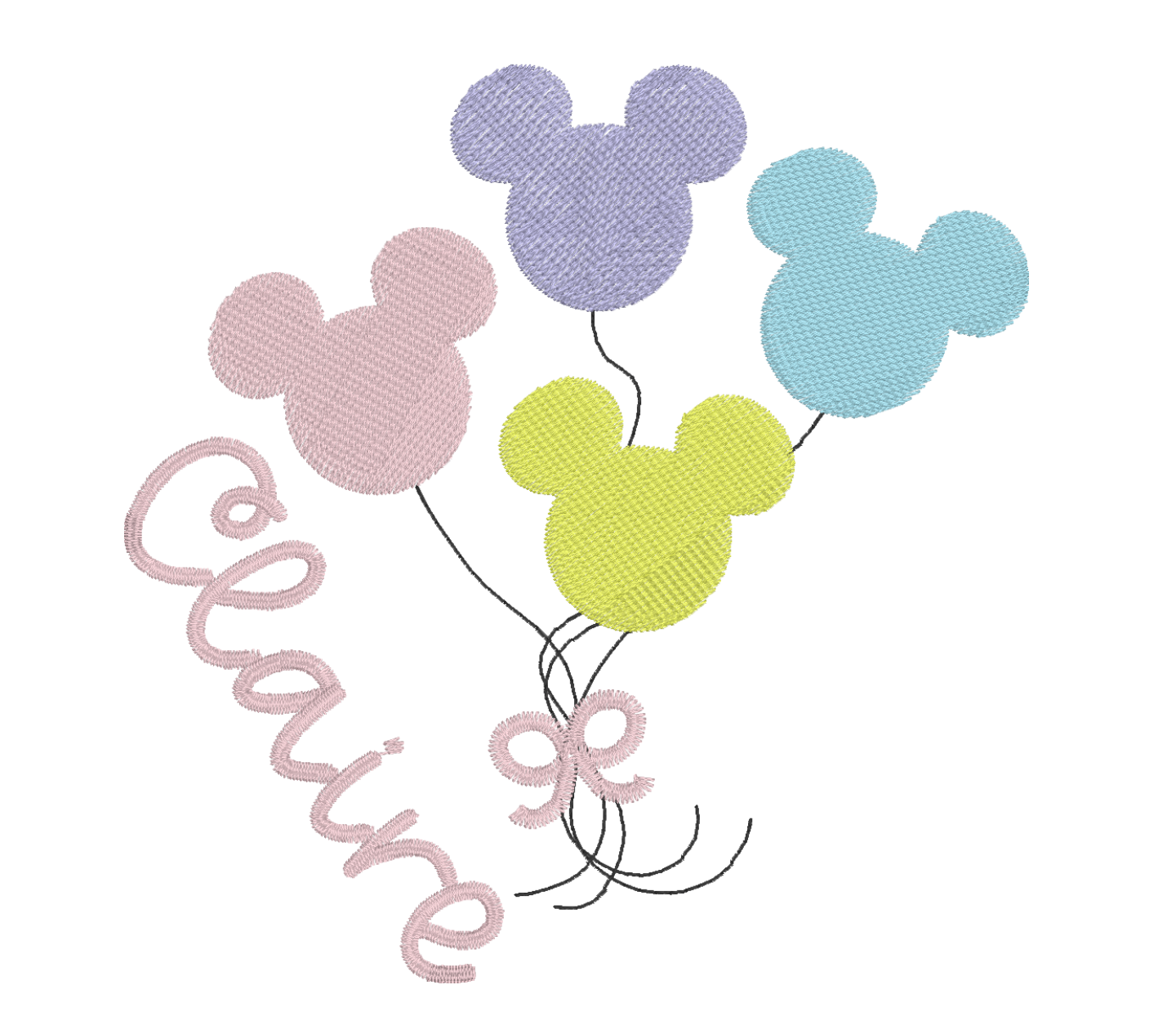 Mouse Girl Balloons