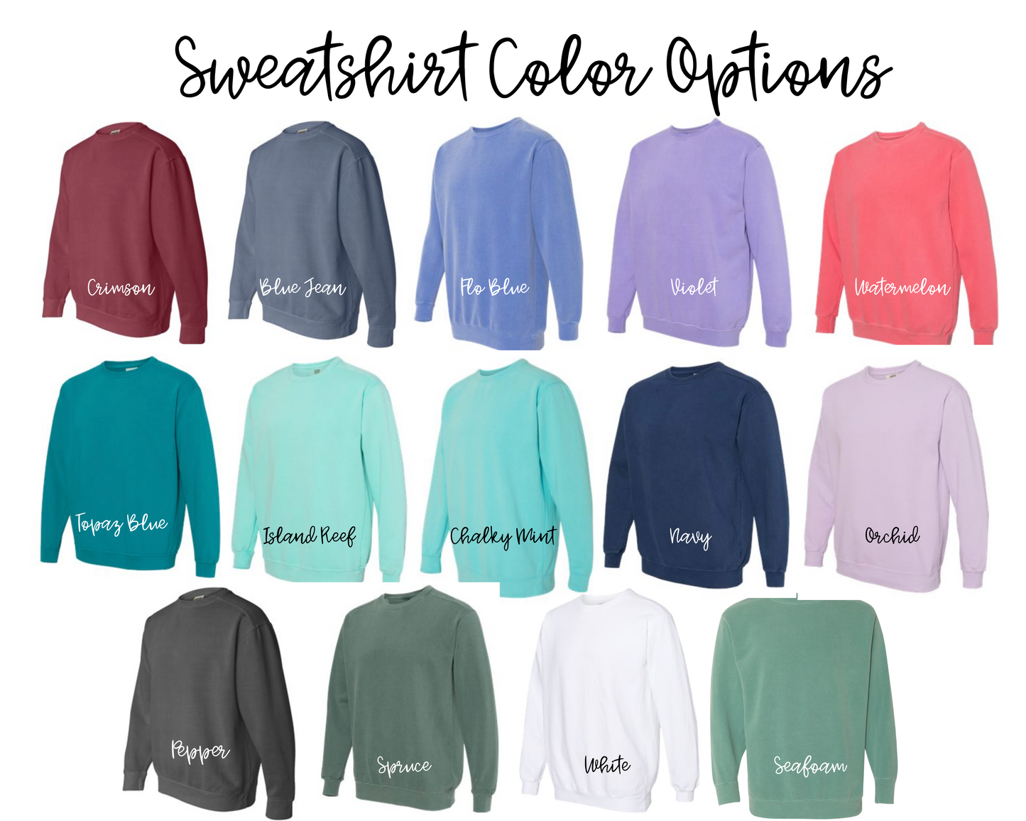Women's Monogrammed Comfort Colors Sweatshirt