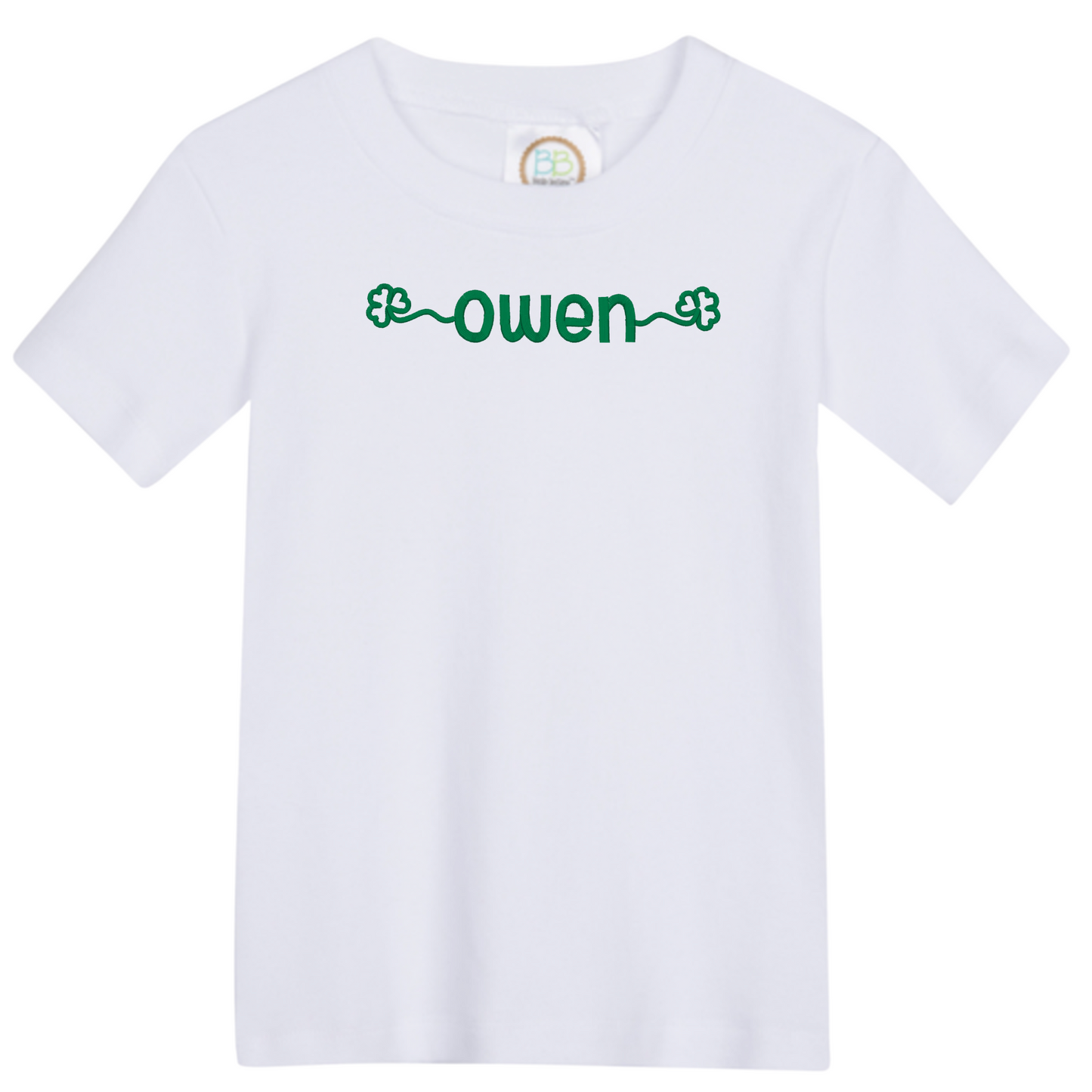 Boys Shamrock Name Shirt
