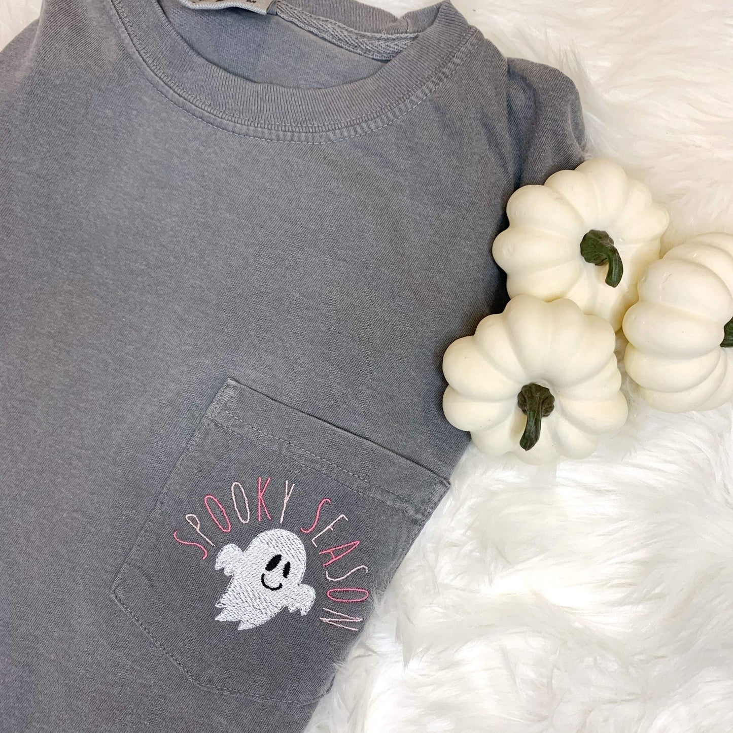 Cute halloween tees with embroidery