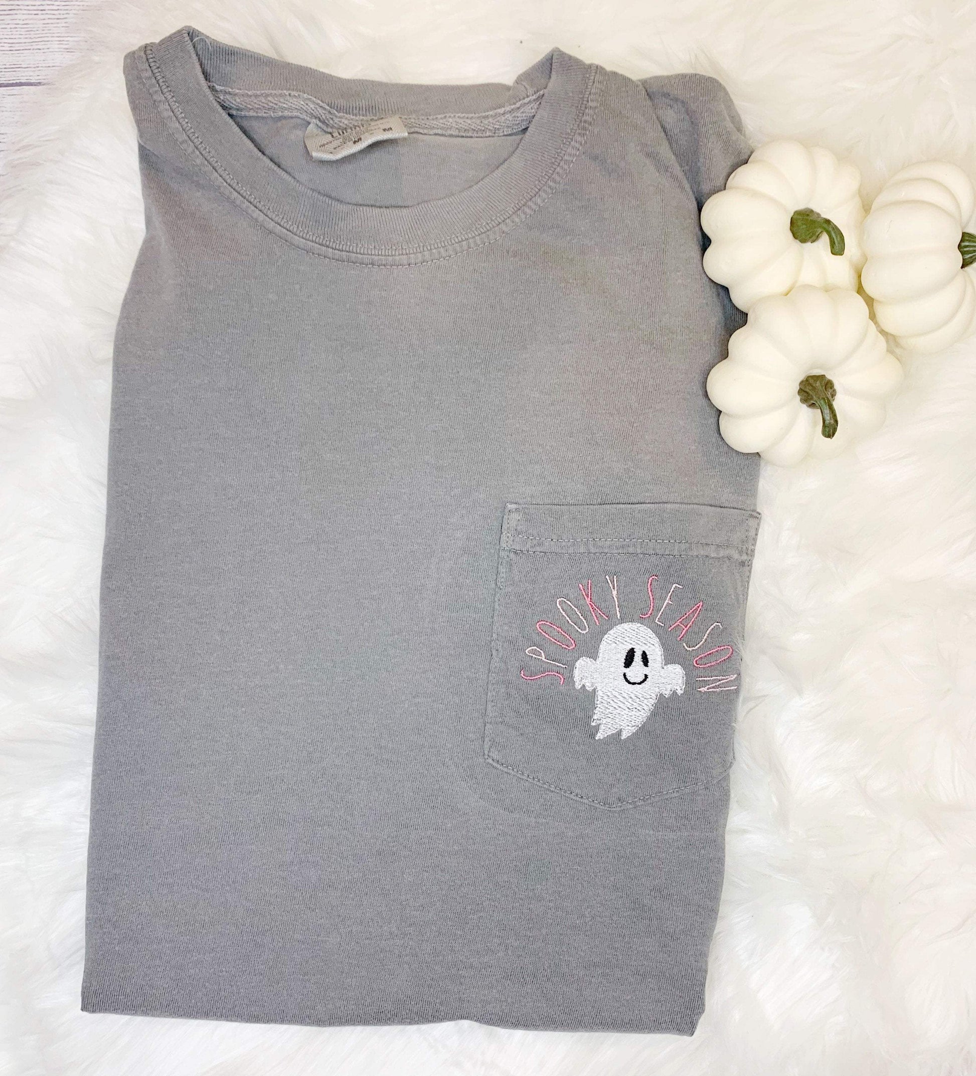 Cute women's halloween shirt with ghost