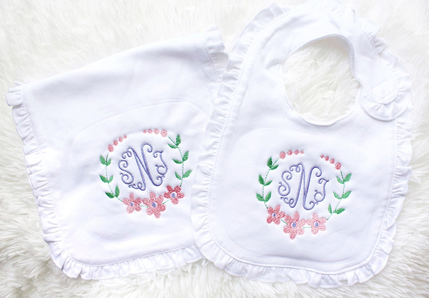 Girls Floral Layette Set