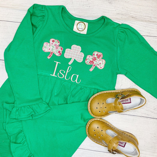 Girls Shamrock Dress