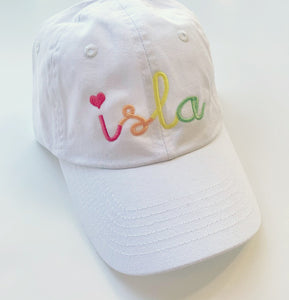 Girls Pastel Rainbow Hat