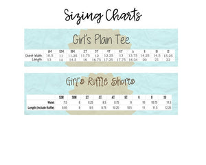 Girls Seahorse Shorts Set