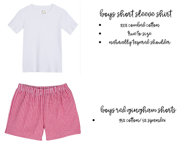 Boys Firetruck Shorts Set