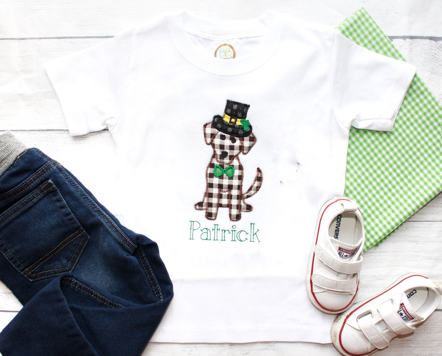 Boys St Patricks Day Dog Shirt