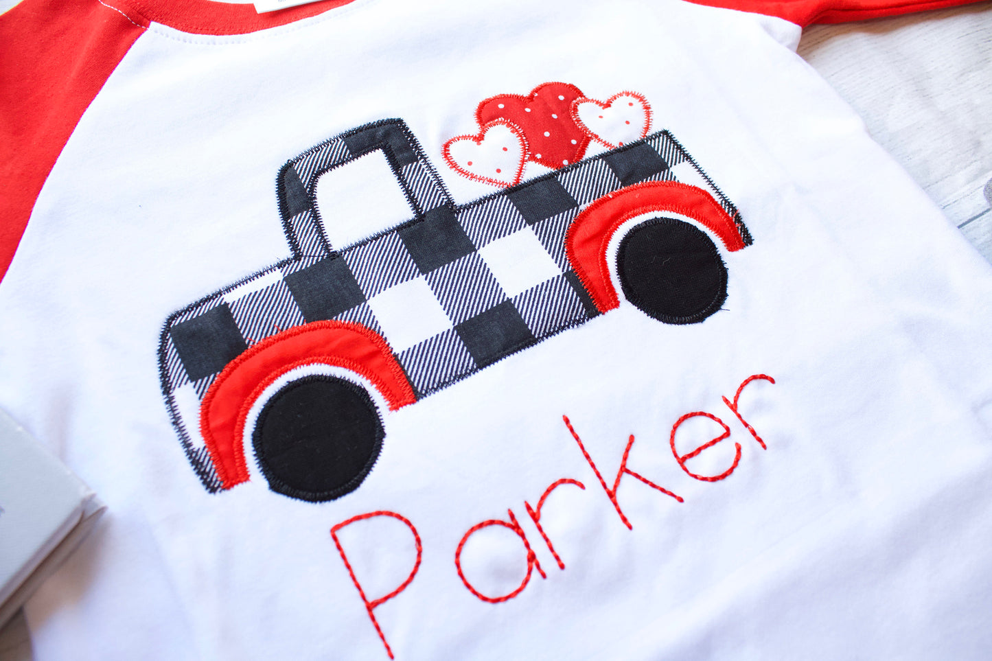 Boys Valentine's Truck Shirt