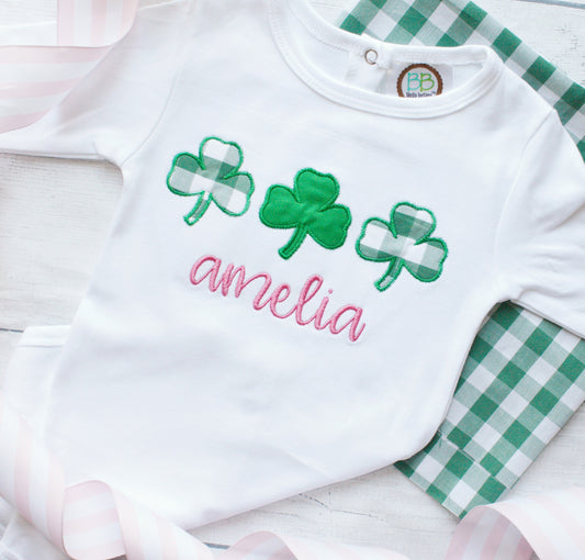 Girls Shamrock Shirt