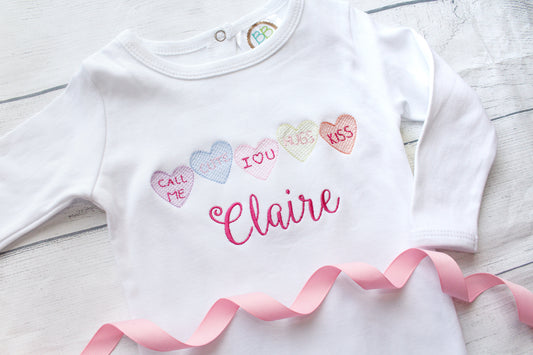 Girls Valentines Day Sweetheart Shirt