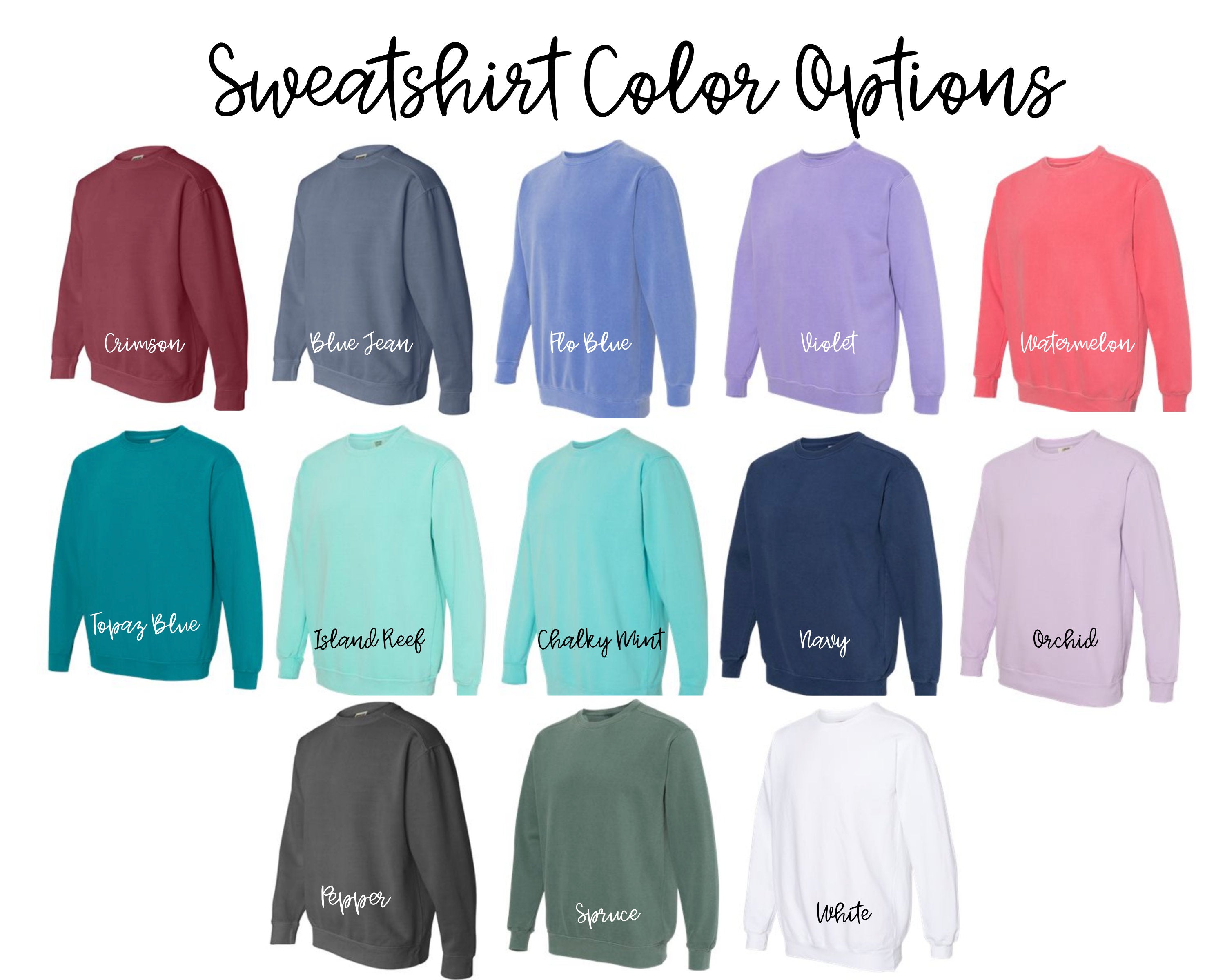 Monogrammed Comfort Colors Sweatshirt