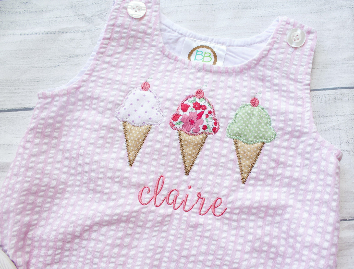 Seersucker Ice Cream Sun Bubble