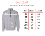 Load image into Gallery viewer, Women&#39;s Monogrammed Quarter Zip Sweatshirt
