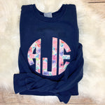 Load image into Gallery viewer, Women&#39;s Monogrammed Comfort Colors Sweatshirt
