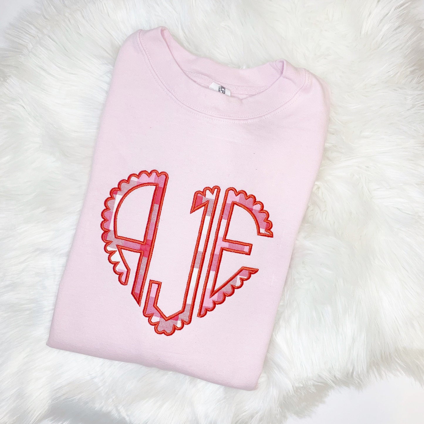 Womens Heart Monogram Sweatshirt